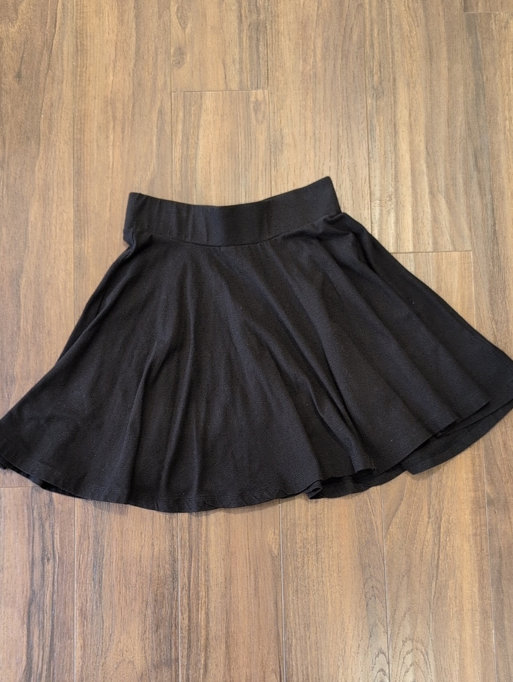 Women's Black Flared Circle Skirt